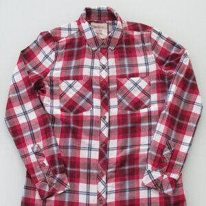 SO Perfectly Soft Women's Flannel Shirt Dress Size Medium (Juniors)